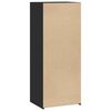vidaXL Highboard Black Engineered wood 19.7 x 16.1 x 48.8 in Highboard