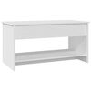 vidaXL Coffee Table White Engineered Wood Medium Coffee Table