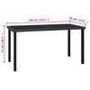 vidaXL Dining Set Black, Cream Poly Rattan, Powder-Coated Steel, Glass