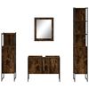vidaXL Bathroom Cabinet Set Smoked oak