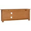 vidaXL TV Cabinet Natural Teak Solid Teak Wood Medium