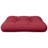 vidaXL Pallet Cushion Wine red 100% polyester 23.6 in x 23.6 in x 4.7 in