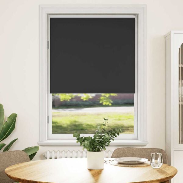 vidaXL Roller blind Blackout 39.4"x68.9" Black