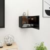 vidaXL TV Cabinet Black Engineered wood 12.0x12.0x12.0 in Reversible