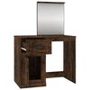 vidaXL Dressing Table Smoked Oak Engineered Wood 35.4 x 19.7 x 52.2 in