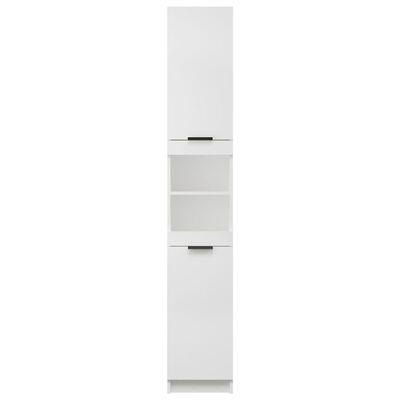 vidaXL Bathroom Cabinet White 12.6"x13.4"x74.2" Engineered Wood