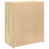 vidaXL Sideboard Sonoma oak Engineered wood Medium Sideboard Rectangle
