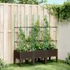 vidaXL Garden Planter Brown Polypropylene Standard Garden Planter