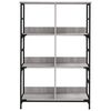 vidaXL Bookshelf Grey Sonoma Engineered wood and steel Large