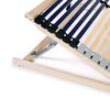 vidaXL Bed Base Beechwood, Birch, Black Solid beechwood frame, birch slats