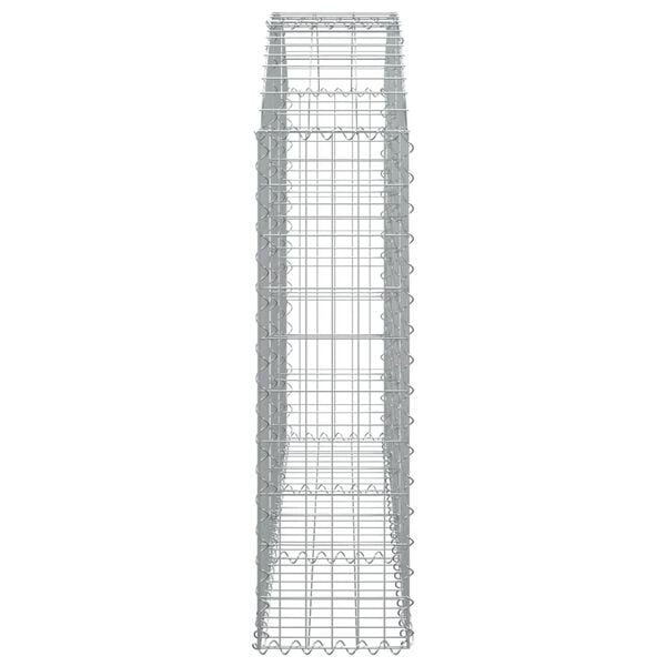 vidaXL Gabion Basket Silver Galvanized Iron Large Durable