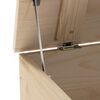 vidaXL Storage Box Natural Wood Solid Pine Wood Storage Box Rectangular
