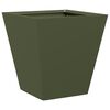 vidaXL Garden Planter Set of 2 Olive green Cold-rolled steel 11.8 in