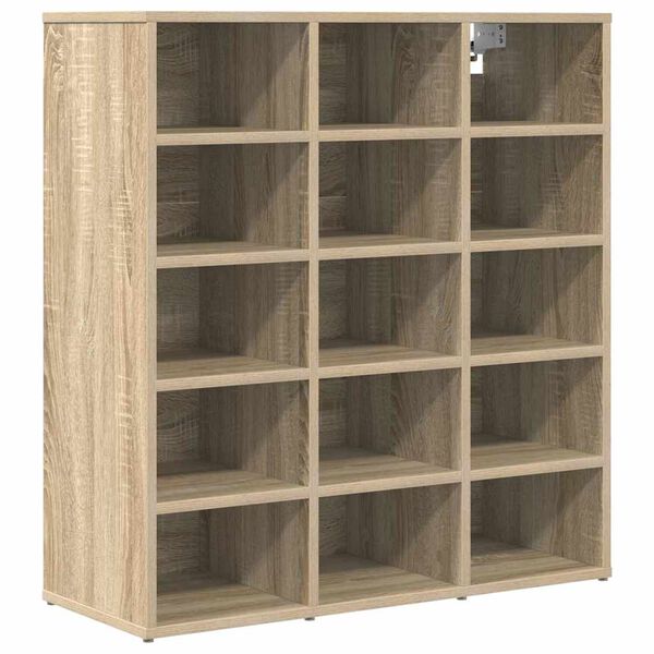 vidaXL Shoe Cabinet with Shelf Sonoma Oak 30.51 x 11.81 x 32.87 in