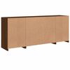 vidaXL Sideboard Brown Oak Engineered wood, Glass Large Buffet