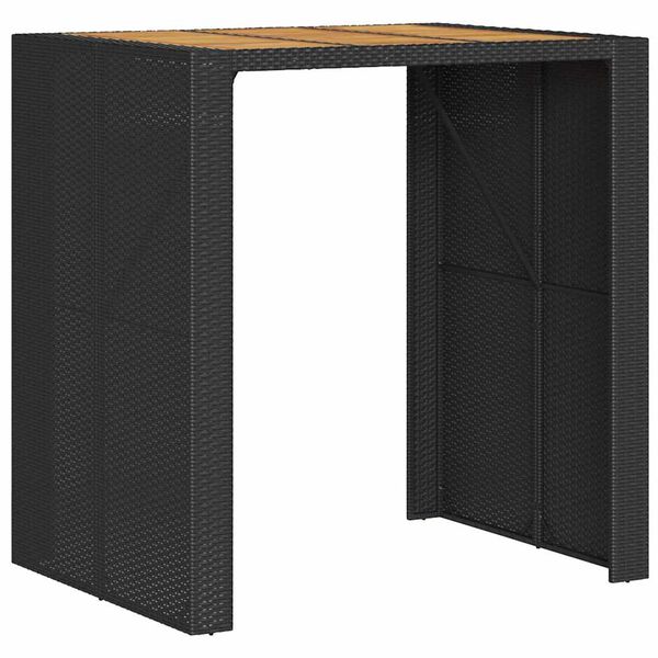 vidaXL Garden Bar Set Black and Cream