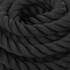 vidaXL Battle Rope Black 49.2 ' 24.3 lb Polyester