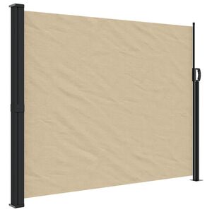 vidaXL Retractable Side Awning Beige