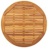 vidaXL Garden Dining Set Natural wood with rattan accents
