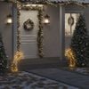 vidaXL Christmas Light Decoration Warm white Iron, LED Medium