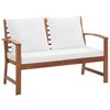 vidaXL Garden Lounge Set Brown, Cream White