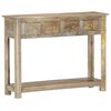 vidaXL Console Table 39.4"x11.8"x29.9" Solid Mango Wood