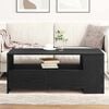 vidaXL Coffee Table Black Oak 40.16 x 21.65 x 17.13 in Engineered Wood