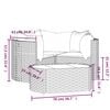 vidaXL Patio Lounge Set Set of 4 Brown