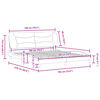 vidaXL Bed Frame Light grey