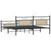 vidaXL Bed Frame Sonoma Oak Steel, Engineered Wood Full Bed Frame