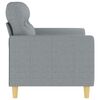 vidaXL 2-seater Sofa Light Grey Fabric (100% polyester), metal, textilene