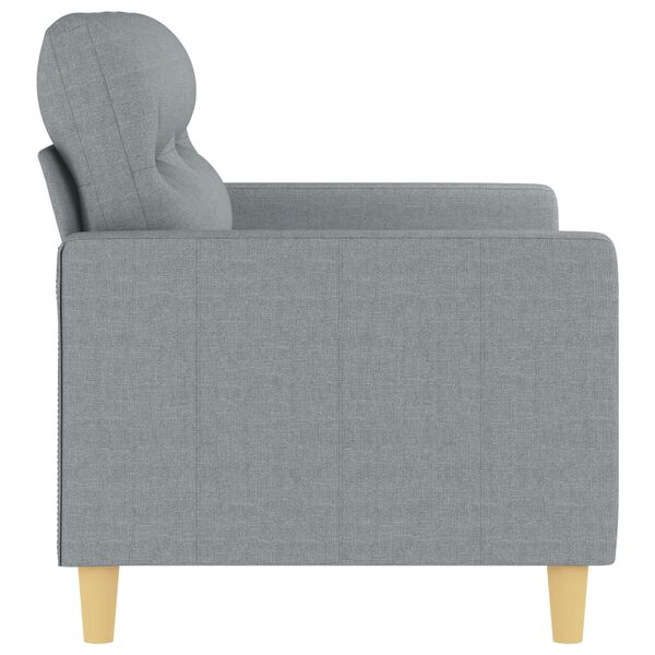 vidaXL 2-seater Sofa Light Grey Fabric (100% polyester), metal, textilene