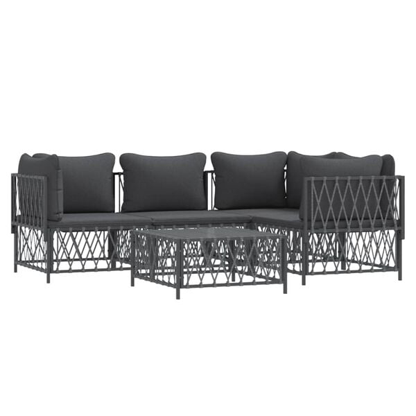 vidaXL Garden Lounge Set Anthracite