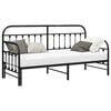vidaXL Daybed Frame Black 29.53 x 74.80 in Powder-Coated Steel