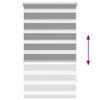 vidaXL Zebra Blind 35.4"x59.1" Gray