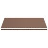 vidaXL Replacement Awning Fabric Brown Polyester with PU coating