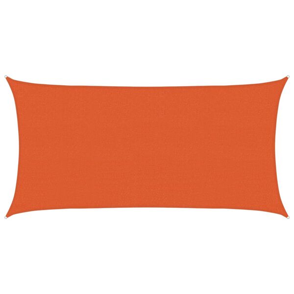 vidaXL Sunshade Sail 1.75 oz/ft&sup2; Orange 6.6x13.1' HDPE