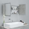 vidaXL Led Mirror Cabinet Concrete grey Engineered wood, Acrylic