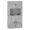 vidaXL Highboard Concrete Gray Engineered wood Large Highboard
