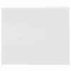 vidaXL Coffee Table High gloss white Engineered wood