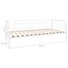 vidaXL Day Bed Frame White Metal, plywood, plastic 35.4x78.7 in