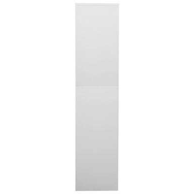 vidaXL Office Cabinet Light Gray 35.4"x15.7"x70.9" Steel