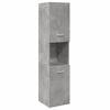 vidaXL Bathroom Furniture Set Concrete Grey Engineered Wood, Glass