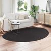 vidaXL Carpet Folding HUARTE Black 62.99 x 90.55 in Polyester