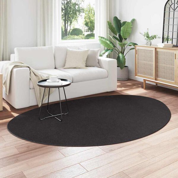 vidaXL Carpet Folding HUARTE Black 62.99 x 90.55 in Polyester