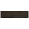 vidaXL Bathroom Countertop Dark Brown 47.2 x 11.8 x (0.8-2.4) " Treated Solid Wood