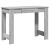 vidaXL Desk Grey Sonoma Engineered Wood Medium Desk Rectangular