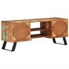 vidaXL TV Cabinet Mixed Color Finish Solid Reclaimed Wood Medium Storage