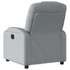 vidaXL Recliner Chair Light Grey Fabric (100% polyester), metal, plywood