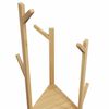 vidaXL Coat Stand Natural Bamboo Tall and Slim Minimalist Coatrack